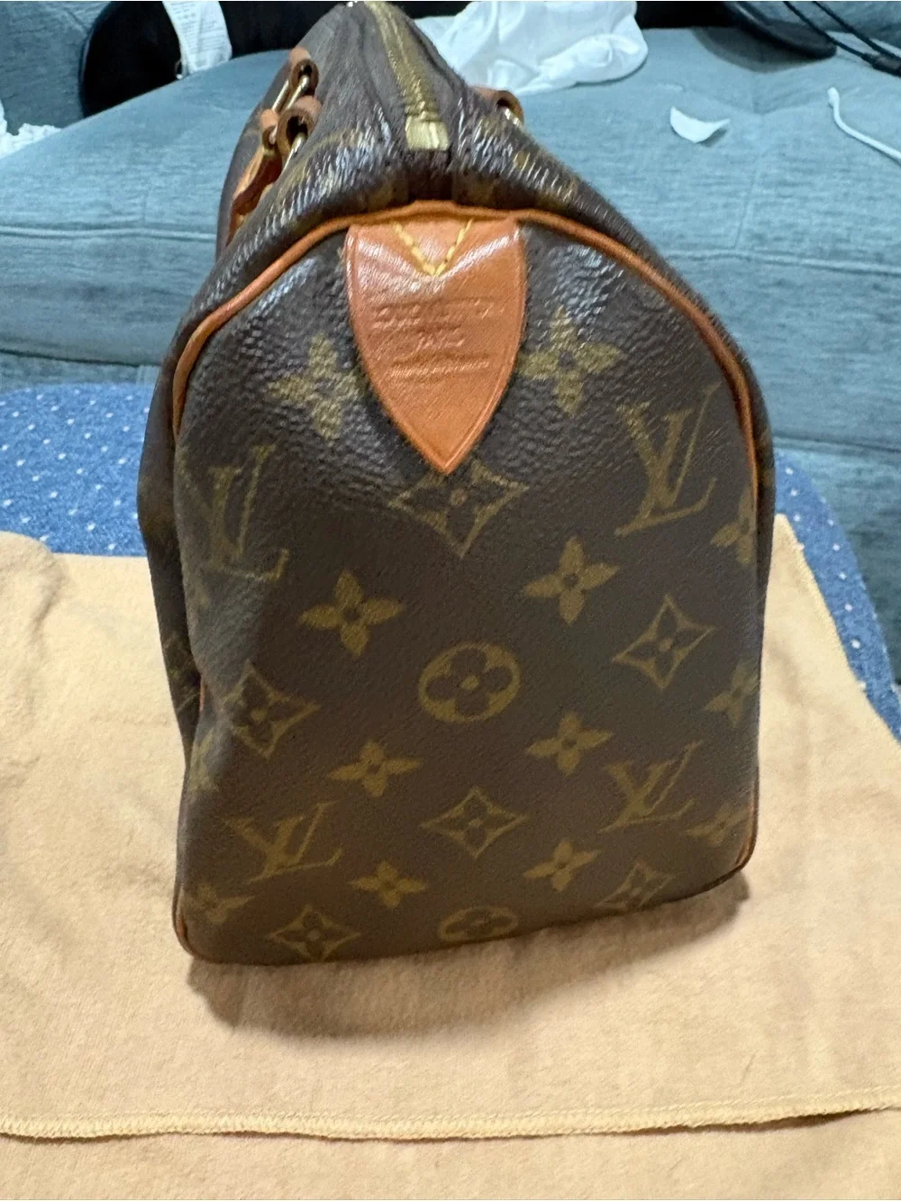 Louis Vuitton Monogram Speedy 25 Vintage 2002 Handbag Y2K